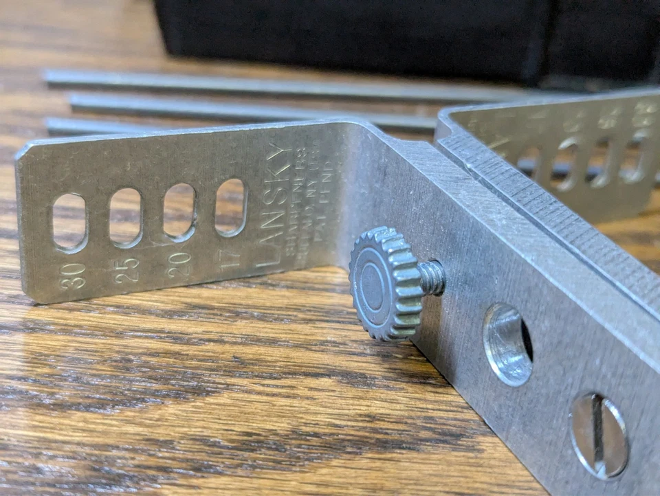 Vintage Lansky Sharpeners System – 1990 LK003 – Complete w/ Original Box - USED Foto 3 de 4