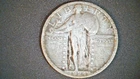 1924 Standing Liberty Quarter,  .18084 oz silver (US-4543)
