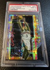 1996 PSA 9 ATOMIC Refractor RC ALLEN IVERSON BOWMAN'S BEST PICKS #BP9 GRAIL AI