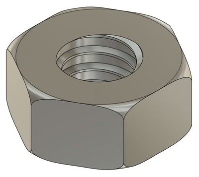 000-120 Hex Nut Stainless Steel 100 Count #10128