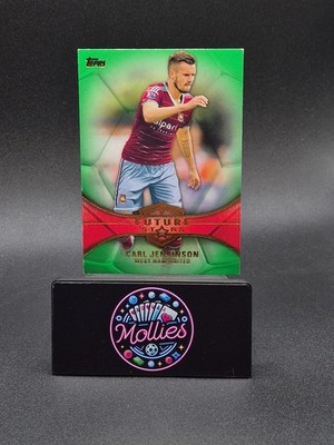 2014 Topps Premier Gold Future Stars Carl Jenkinson Green Parallel /60 West Ham