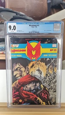 Miracleman #15 CGC 9.0 Death of Kid Miracleman Alan Moore Eclipse 1988