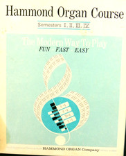 Hammond Organ Course, Semesters I, II, III, IV, 1966, Complete, NF