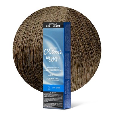 L'oreal Excellence Creme Superior Grey Coverage, 6X Light Brown, 1.74 Ounce