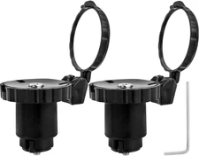 2 Pack Bike Bar End Rear View Mirror, Adjustable Bicycle Rearview Mirrors 360° R