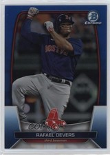 2023 Bowman Chrome Blue Refractor 82/150 Rafael Devers #83 rp9