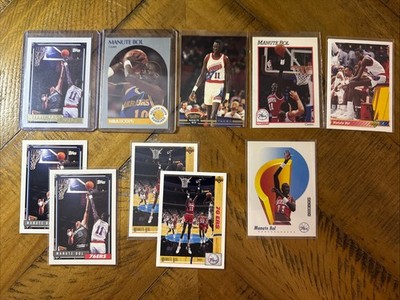 Manure Bol lot of 10 Cards (1990-93) 76ers, Warriors   Listed Below  MINT 