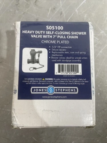 Jones Stephens Chrome 1-Handle Lever Shower Faucet S05-100 Jones Stephens - Picture 1 of 3