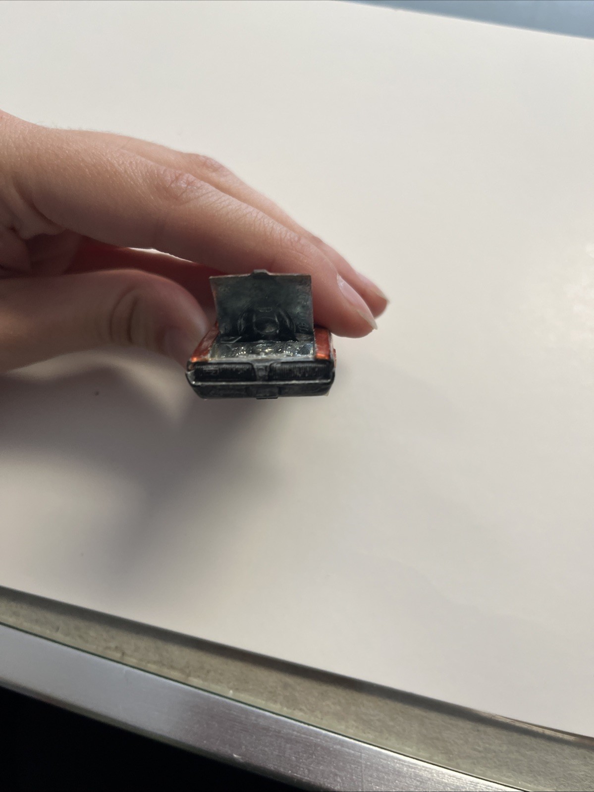 Hot Wheels 1968 Redline Early Orange Custom Cougar Vintage Car MISSING WHEELS thumbnail 4