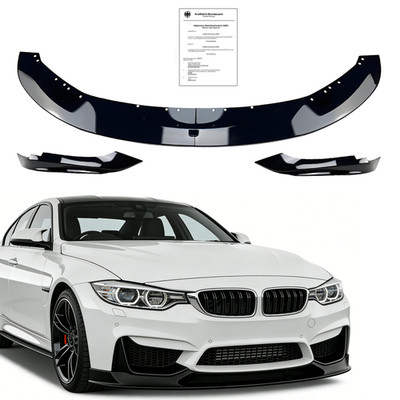 Frontspoiler Frontlippe Für 2014-2020 BMW 4er F32 F33 F36 M-Paket Schwarz Glanz