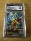 CGC 10 GEM MINT Pikachu 027 Black Star Promo Holo Pokemon Paldea Evolved ETB