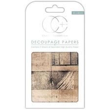 Craft Consortium Decoupage Papers 13.75"X15.75" 3/Pkg Old News