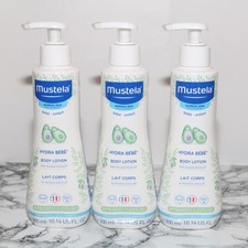  LOT OF 3 Mustela Hydra Bebe Baby Infant Body Lotion With Avocado 10.14 Oz. 