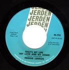 Beatles (Freddie Lennon) "That's My Life" 1965 US Jerden Records Stock Copy 45