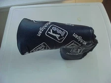 New TPC Michigan Putter Blade Head Cover (Leather) Blue AM&E Snap Fit