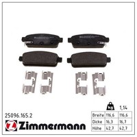 Zimmermann 25096.165.2 Bremsbelagsatz, Scheibenbremse