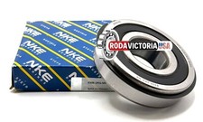 NKE 6306 2RS NR DEEP GROOVE BALL BEARING, RUBBER SEALED  SNAP RING 30x72x19 mm