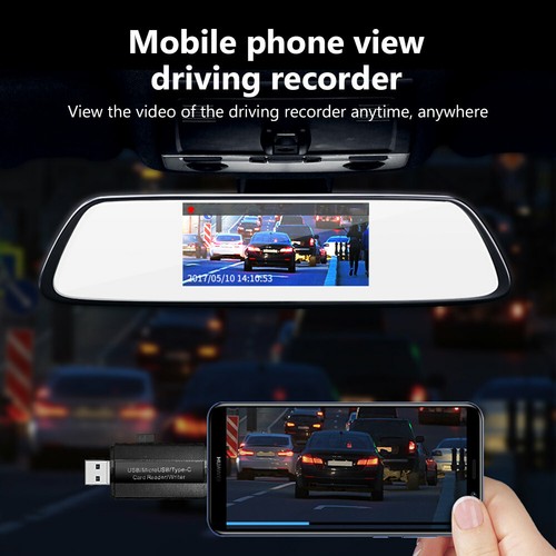 3 in 1 Memory Card Reader Micro USB/USB/USB C to SD MMC Micro SD TF SDHC Card F - Picture 7 of 9