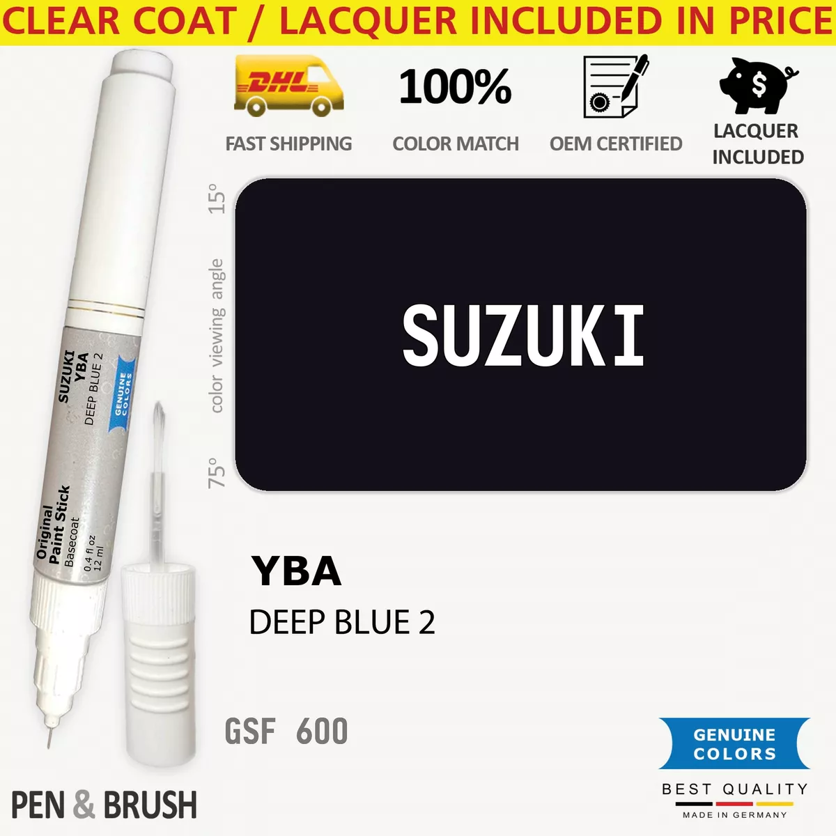 YBA Touch Up Paint for Suzuki Blue GSF 600 DEEP BLUE 2 Pen Stick Scratch  Chip Fi