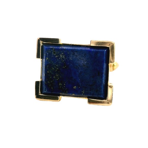 18K Gold Cufflink & Tie Tac Set with Lapis Lazuli – 11.3g Total Weight - 第 6/18 張圖片