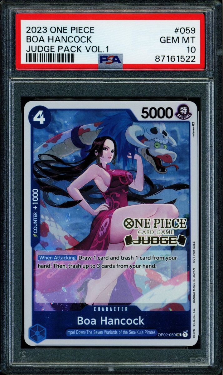 Boa Hancock - OP02-059 - PSA 10 - Judge Promo - English Boa Hancock - OP02-059 - PSA 10 - Judge Promo - English