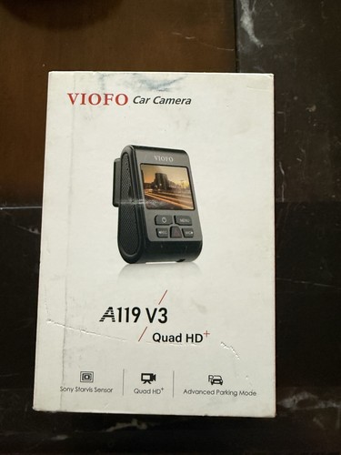 VIOFO Dash Cam A119 V3 2K 2560x1440P Quad HD+ und 256GB Samsung microSD Karte