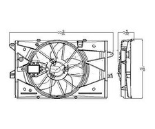 # 621890 TYC Dual Radiator and Condenser Fan Assembly