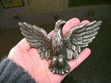 NEW 3-D EAGLE WILDLIFE MOUNTAIN SILVER BIRD BELT BUCKLE