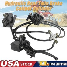 Rear Hydraulic Twin Brake Caliper Cylinder For ATV Quad Dune Buggy DIY Go Kart