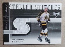 2002-03 UD Piece of History Joe Thornton Game Used Jersey Boston Bruins