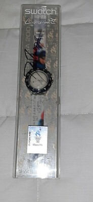 VINTAGE SWATCH SCUBA WATCH 'DAN JANSEN' SDZ900~1996~AUTOGRAPHED