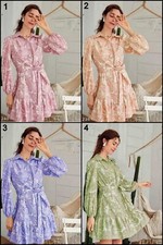 Girls  Women's Full Stitched Rayon Traditional Look Short Top Kurti  Belt SJ-D