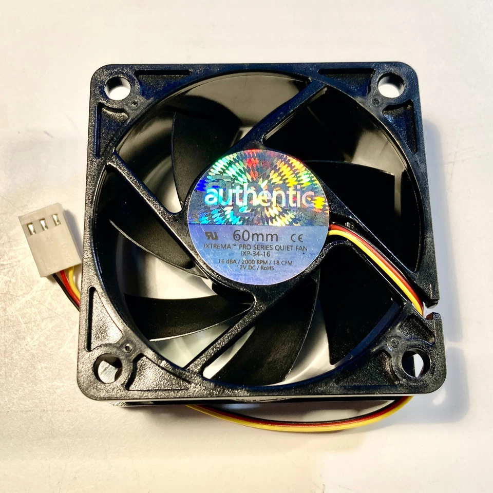 SilenX IXTREMA Pro IXP-34-16 60mm x 25mm Super Quiet 3 pin fan 16dBA 18 cfm BULK - Image 2 of 4