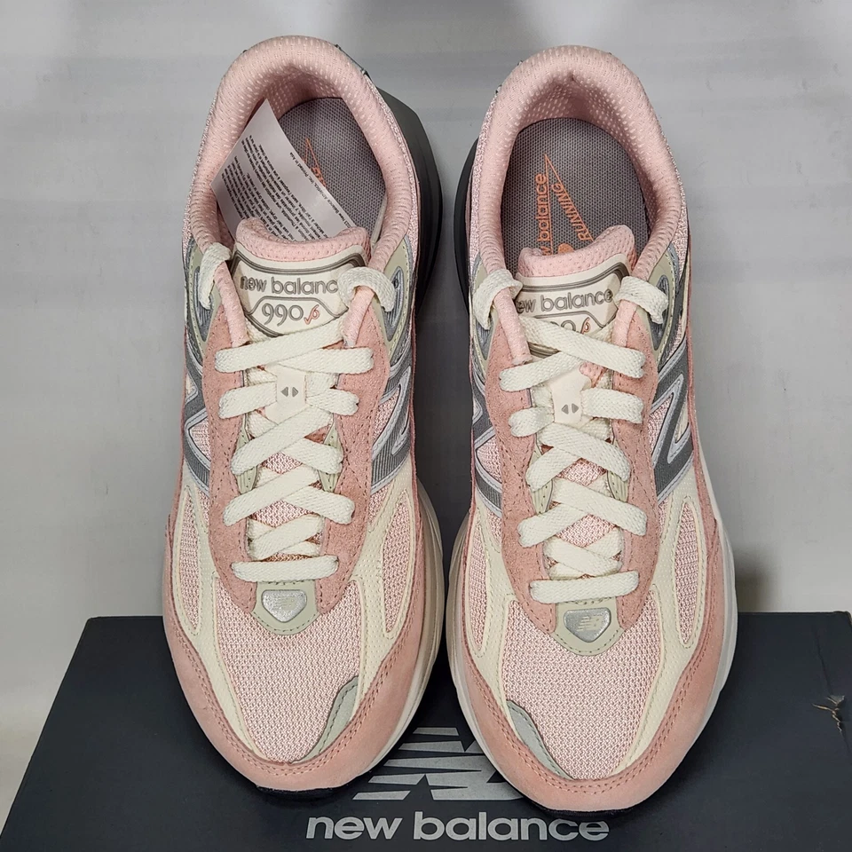 Talla 7 Big Kids - New Balance FuelCell 990v6 - Pink Haze / White - GC990PK6 Foto 3 de 4