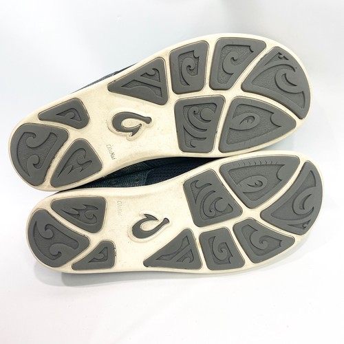 Olukai Mens 9 Nohea Moku Slip On Sneaker Boat Shoe No Tie Gray 10283 - Picture 3 of 8