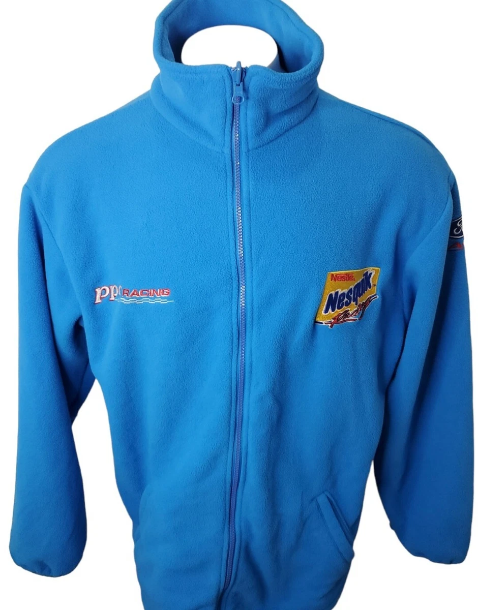 Nascar Vintage 1990 s Nestle NesQuik 10 Racing Jacket Men s Large Nike fleece