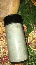 Witches' Hedgerow Bath Salts/ Ritual Salts- French green clay, black salt, herbs