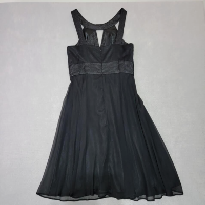 White House Black Market Dress Womens 6 Black Fit Flare Cocktail Evening  Classic | eBay