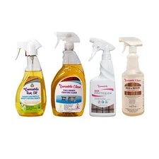 Loveable EcoDecors Complete Teak Care Bundle - 16oz Teak Oil, 32oz Cleaner, 1...