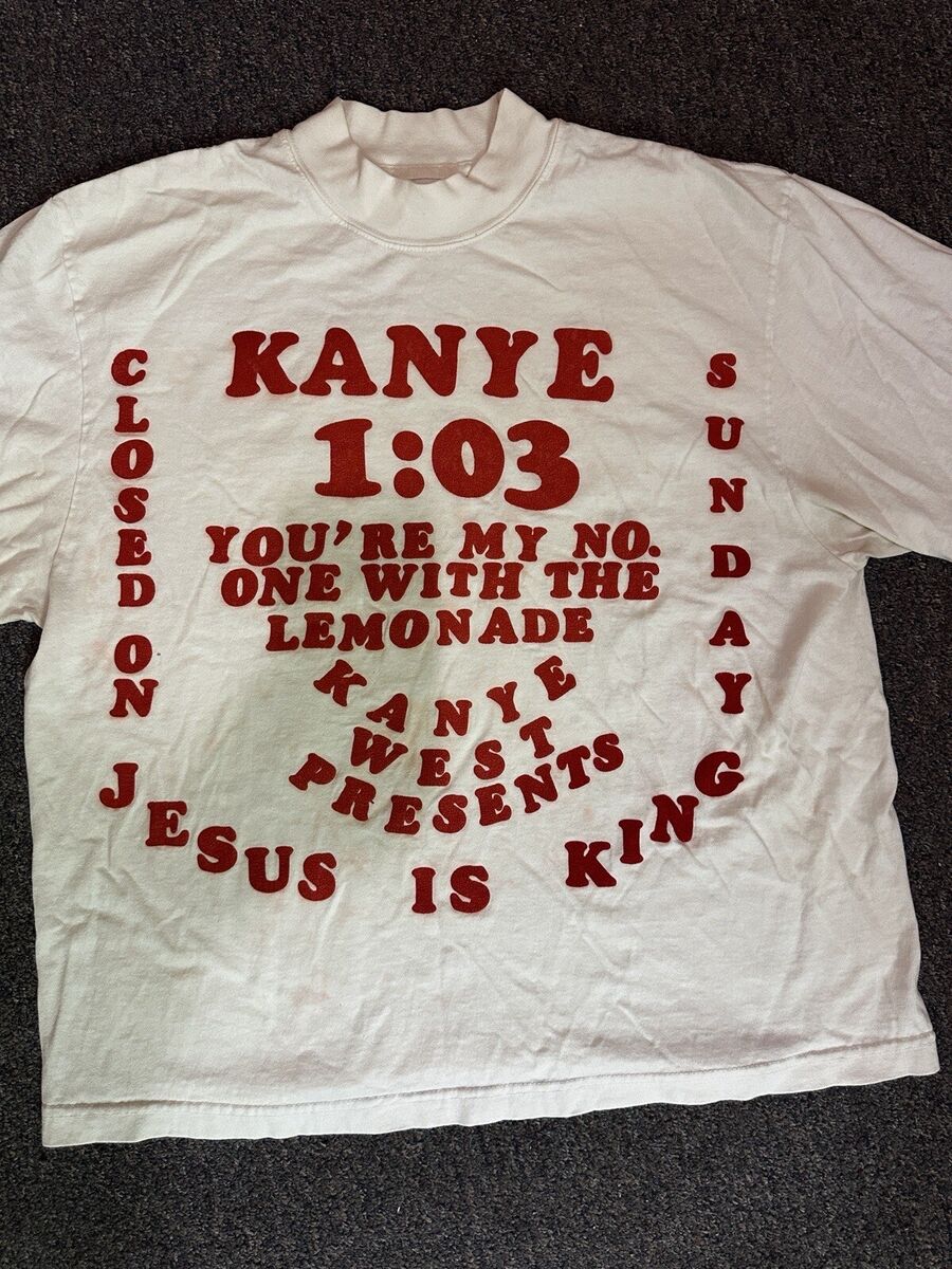Kanye West X CPFM On God T-shirt Jesus is King L Trust God Kanye West X CPFM On God T-shirt Jesus is King L Trust God