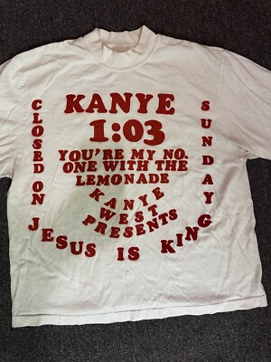 Kanye West X CPFM On God T-shirt Jesus is King L Trust God Large 