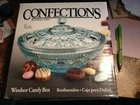 Vintage Confections By Indiana Glass Windsor Teal Candy Box New Old Stock In Box