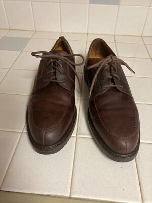 Cole Haan Leather Round Toe Lace-Up Oxford Dress Shoes C11432 Brown US 10.5 M Cole Haan Men main image 2