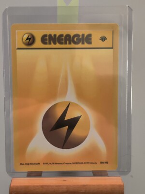 1999 WOTC Pokemon Lightning Energy (Energie) German Base Set 1st Edition 100/102