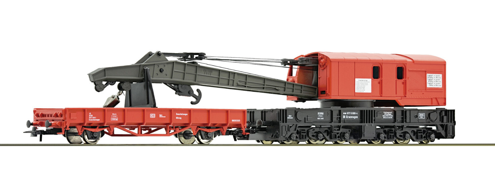 Roco 56240 Crane And Protection Car Traffic Red Ep.VI HO 1:87 New