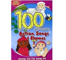 100 FAVOURITE ACTION SONGS AND NURSERY RHYMES FOR KIDS DVD Brand New UK R2