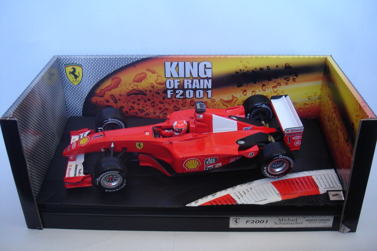 Hot Wheels 1:18 Ferrari F2001 King of the Rain Michael