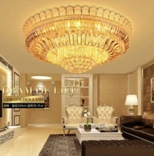 NEW Modern Elegant Crystal Ceiling Fixture Lamps Chandelier LED Lighting Light T