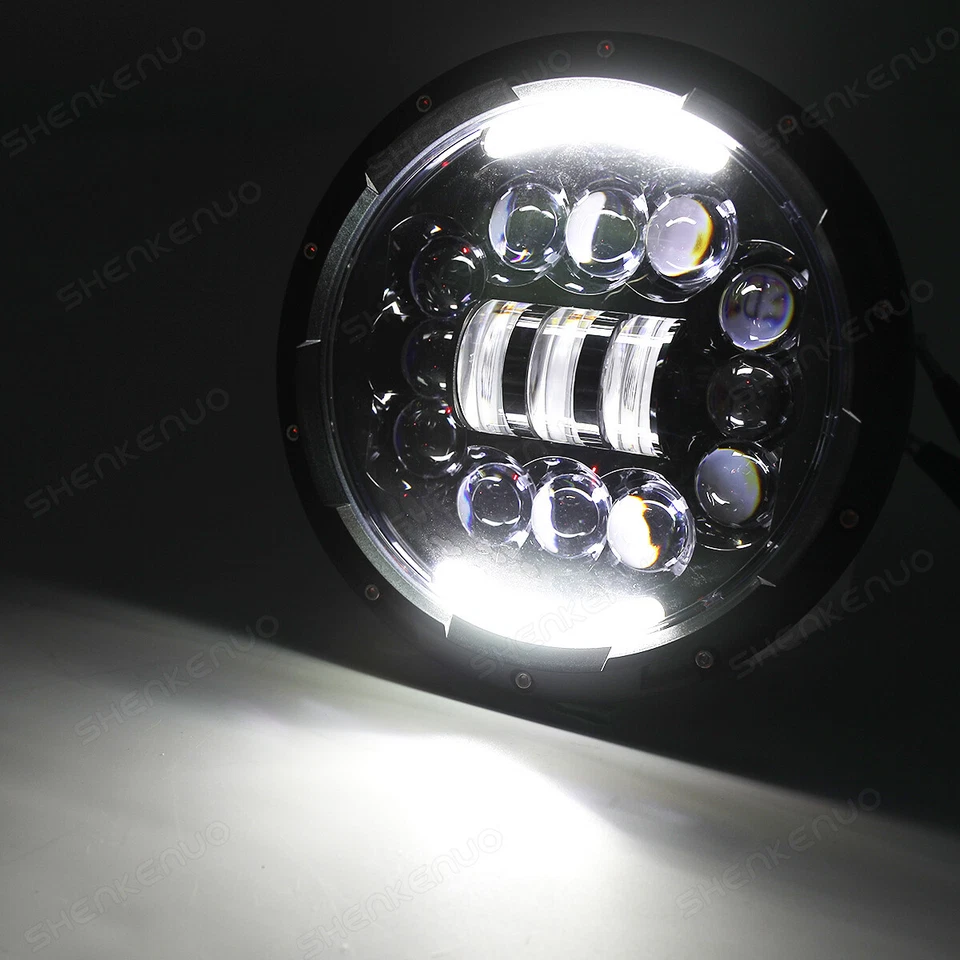 Combo de faros antiniebla LED de 7 pulgadas para Jeep Liberty 2003-2007 Foto 4 de 4