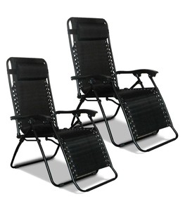 Patio jardín al aire libre tumbona Reclinable Textoline plegable silla de  playa cama | eBay
